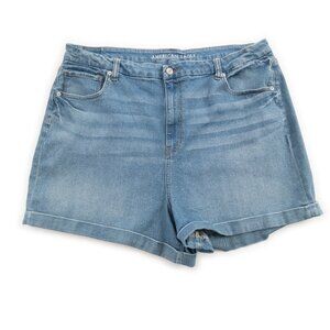 AMERICAN EAGLE Curvy Mom Short Stretch denim jean shorts size 22 NWOT